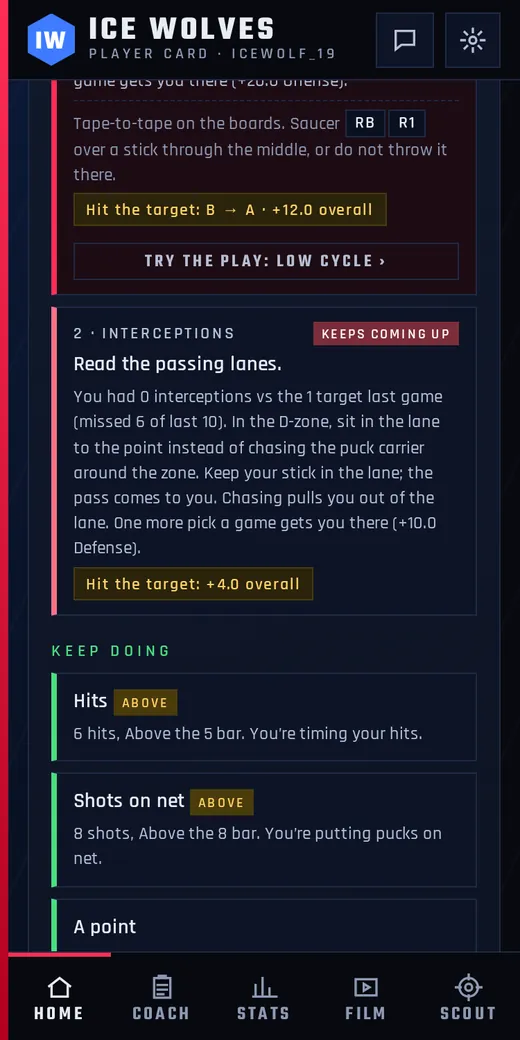Real app · Work on / Keep doing